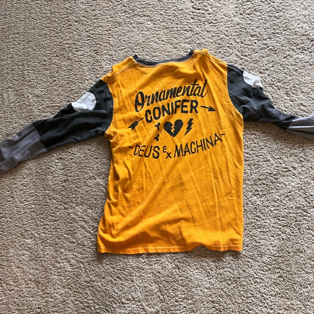 Rare Men’s Deus Ex Machina Ornamental Conifer L/S Moto Jersey T-Shirt